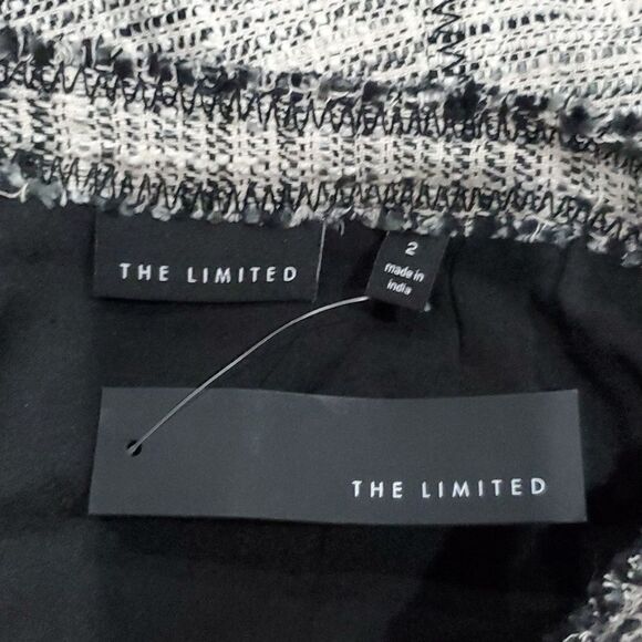 Limited Midi Skirt in Black & White with Fringe Size 2 - Picture 12 of 13